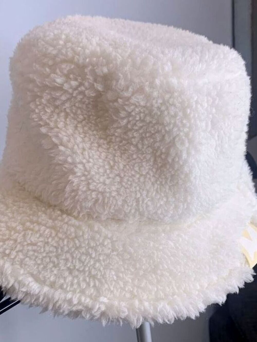 Athleta Sherpa Bucket Hat with Logo Patch Bone 12"
